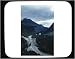 Decorated Mouse Pad with outdoor, high angle view, trail, nobody, Alberta, travel, Canada, day, majestic, scenery, pathway, North America, cloudy, canyon, mountain, overcast, transportation, scenic, tourism, path, rugged, Canadian Rockies, road