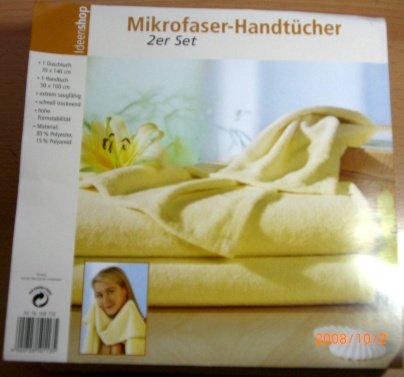MIKROFASER Duschtuch + Handtuch Set für Bad und Sauna, Duschtuch 70 x 140 cm, Handtuch 50 x 100 cm