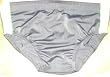 Drawstring Bikini Brief with White Inset Panel Seamless Front in 17 Colors (Click to see colors)