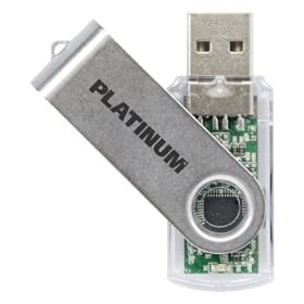 Platinum 177469  16GB USB Flash Drive - Transparent