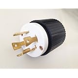Plug L14 30 30A 125/250V 30P Locking Generator Cable Twist Lock Cable electrical plug, 30A, 125/250 VAC, 3-pole, 4-wire, NEMA L14-30 L1430P L14-30P 30 Amp Power Cord Plug For Up To 7,500 Watt Generators will fit Reliance plugs and cables