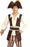 Kids Pirate Boys Buccaneer Children Halloween Costume
