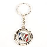 Buick Metal Key Chain Keyring Ring Fob Silver by Buick