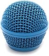 Seismic Audio SA-M30Grille-Blue Replacement Blue Steel Mesh Microphone Grill Head for Shure SM58, Shure SV100