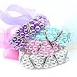 "DEBONAIR PEARL" Triple-strand Pearls with Swarovski Crystal Accents & Bow Pet Necklace for Dogs and Cats - White, X-Small (8"-10")