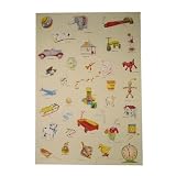Toy Vintage Toys Cavallini Papers Decorative Wrap, 20 by 28 inches, One