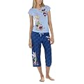 Disney Tinker Bell Short Sleeve Pajama Set - Blue Multi