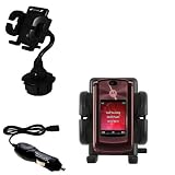 Motorola MOTORAZR2 V9 Auto Cup Holder with Car Charger - Uses Gomadic TipExchange