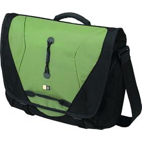 Caselogic CLNM-15 15.4-Inch Sport Laptop Messenger (Black/Green)