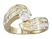 EGL Certified 0.98cts Diamond Engagement Ring 14Kt Yellow Gold