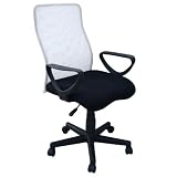 Drehstuhl Bürostuhl Stuhl Büro Arbeitszimmer Armlehne BHP Carlo weiß/schwarz
