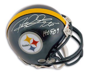 Rod Woodson Signed Steelers Mini Helmet - HOF 09