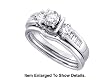 Stunning 2 Pc. Solid 14K. Gold 1.00 CTW. Genuine Diamond Bridal Set SI Quality