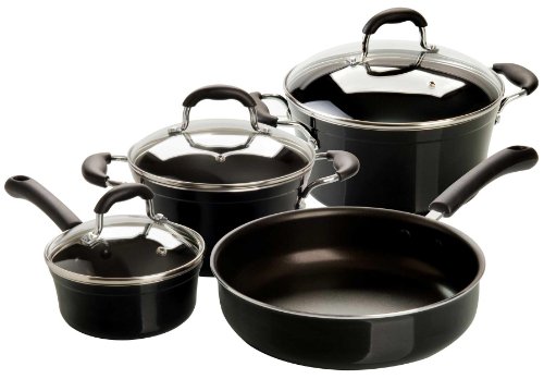 High Quality Cookware Set, Bottom thickness ca. 3,2 mm, 4 Piece/ 3 with Glass Lids