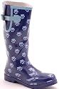 EyeCatchShoes - Wellington Blue Dog Paw Wellies