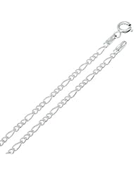 2.3MM Thick - Figaro Link Chain Necklace/Bracelet - Genuine .925 Solid Sterling Silver