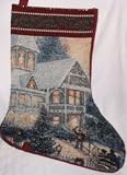 Thomas Kinkade Christmas Holidays Stocking