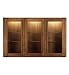 Sonoma Dark 3 Door Glazed Top Unit
