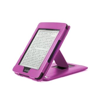 DURAGADGET Housse Etui Violet en Cuir Véritable avec port de maintien arrière pour Kindle Paperwhite 6