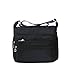 Crossbody Bag for Women Waterproof Shoulder Bag Messenger Bag Casual Canvas Purse Handbag (Small, Black)
