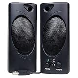 2-Piece USB Powered Multimedia Speakers (Black)