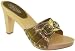 Coach Joslyn Women's Bronze Metallic Slides Sandals
