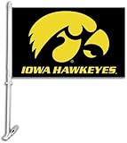 Bsi Products Collegiate Iowa Black 2-Sided 11" X 18" Car Flag