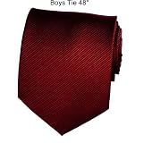 Boys Red Striped Necktie