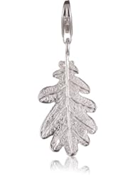 VINANI brand Germany 925 Sterling Silver Charm Pendant Oak Leaf shiny HBLT