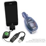 Apple iPhone miniSync - VersaCharger PRO Bundle with iPhone Charging Adapter (USB (Black), US outlet plug)