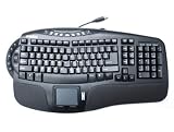 Perixx Periboard-507 Ergonomic multimedia keyboard with touchpad mouse USB