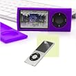 Premium Durable Purple Skin Silicon Skin Cover Case Protector for Apple iPod Nano 5th Generation 8GB 16GB ( 8 GB 16 GB ) Includes Nano 5 Screen Protector Guard + a 4-Inch Determination Hand Strap