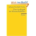 �ber den Begriff der Wissenschaftslehre oder der sogenannten Philosophie