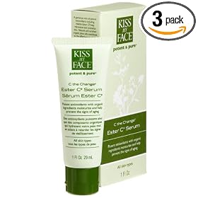 Kiss My Face Organics C The Change Ester C Serum, 1-Ounce Tubes (Pack of 3)