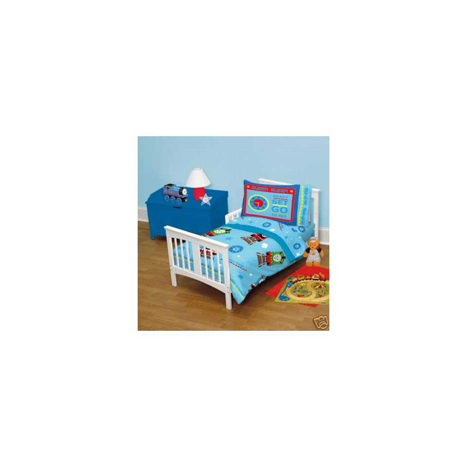 Thomas Train 4pc Toddler Bedding Set New Boy Crib Comforter On