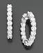 14k White Gold Hoop Diamond Earrings (5 ct. t.w.)