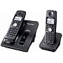 Panasonic KX-TG6022B 5.8 GHz Expandable Digital Cordless Phone with 2 Handsets
