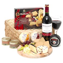 cheese pate & wine - classic hamper