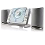 Coby CX-CD377 Micro CD Stereo System with AM/FM Tuner with Digital Display and Line-in Input (Silver)