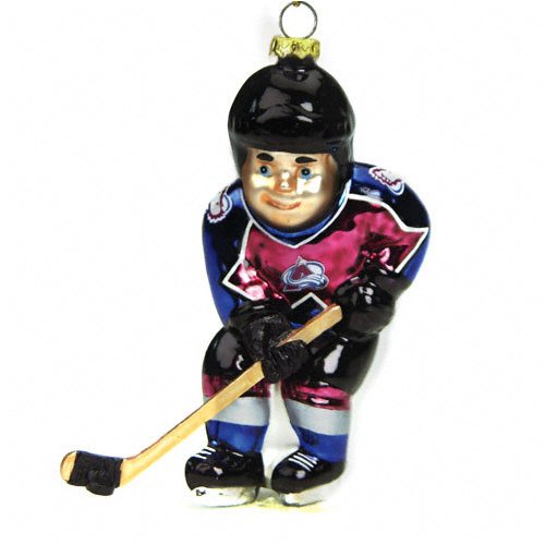 Buy Colorado Avalanche Glass Hockey Player 4 by FansEdge