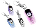 Cell Phone Replica Novelty FLAT Clip Pocket Key Chain Watch ~ YOU CHOOSE COLOR!