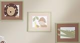 Bedtime Originals Baby Zoo Wall Decor - Chocolate
