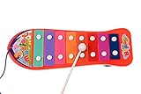 MOLITONG 8 Notes Skateboard Toddle Tap Xylophone Glockenspiel Musical Instrument Toy