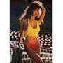 (22x32) 80s Pin-Up Girl, At Stadium in Bikini, Head Coach, Photo Print Poster