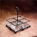 BUTLER GLASS CADDY - 4 SECTIONAL BUTLER GLASS CADDY