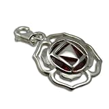 Good Vibes Root Chakra Stone Charm with Garnet Cubic Zirconia