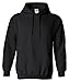 Gildan Heavy Blend Adult Unisex Hooded Sweatshirt / Hoodie Black - X-Large