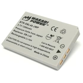 Wasabi Power Battery for Sanyo DB-L40 & DB-L40AU and Sanyo Xacti VPC-HD1, VPC-HD2, VPC-HD700, VPC-HD800, DMX-HD1, DMX-HD2, DMX-HD15, DMX-HD700, DMX-HD800