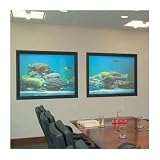 IRUS Rear Projection Screen with System 400 Black Frame - 120 diagonal NTSC Format