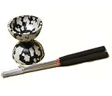 Mr Babache Medium Harlequin Diabolo Set Black/White